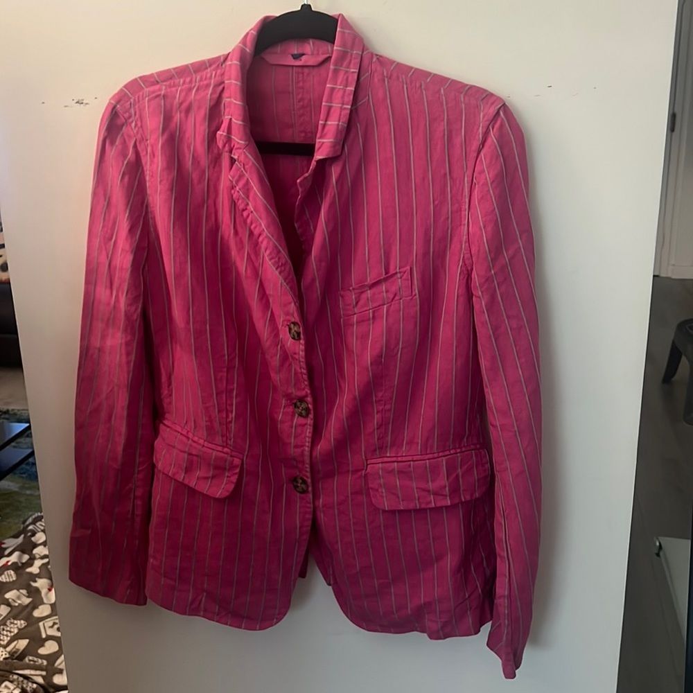 Linen pink jacket M
